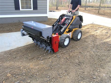 mini skid steer aerator|aera vator mini skid steer.